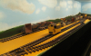 4263 -- here I am placing the tracks with some wagons to see how it looks