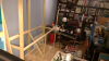 IMAG1396  -- this is the basic frame I am building. As you can see it is self-supporting, I can even move it to another wall if I want to, no holes in the wall needed here.