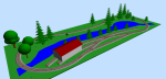 After starting a thread on the NGRM forum I got several suggestions for improvements. Ulrich specially, came up with a version of my original trackplan there the tracks in the front were much more curved. This I liked a lot and will implement in my layout