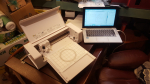The name of my machine is Silhouette Curio. A cutter which can do several things, not only cut but also draw, stipple, emboss and a few more. It has two heads so two things can be done at the same time without changing heads (tools like knife etc).  ....