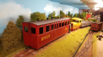 So, finally, even the 2nd class coach is finished. Bogies and couplers are assembled and mounted, lettering painted.  Windows feels a bit 