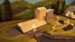 Last week I have put the dam walls in place and continued on the foundry building.