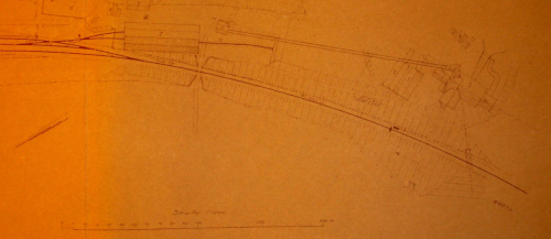 station trackplan, east side  -- note the coalbarn up left and foundry at far right