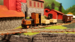 I started with the cableway last time but quickly found out that it will cover some windows, which still be visible inbetween. So today I started with the windows instead. Machine house, loco shed and roster furnace got there´s. Next time it will be time