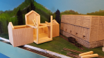 Now when I can not do more than wait for shapeways, I continued with the screen house again. Here is how it looks now. Started to think if I should 3D print windows or make them with the cutter as before .... Will for sure test to make some in 3D, but I..