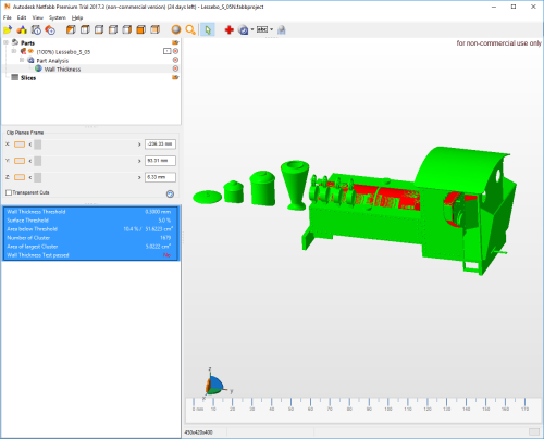 after -- after the ´Analyze wall thickness test´