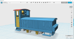 From Garphyttan iron works which once had an about 5 km long 600mm gauge line to nearest mainline station - Latorpsbruk. Today it is in Mariefred, sadly changed from the original design. I have tried to make my model as close to the original as drawings..
