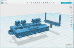 Little bolster wagon on the same frame / chassis as the skip.  In 1/45 scale. Axleboxes are interchangable for either 012 or 014.