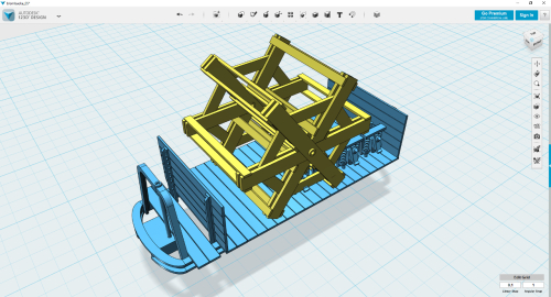 3D model with wire roll added for demonstration 