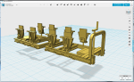 0e (1/45) scale version of the Ödeshög O&K bogies. The frame is 25mm wide and since axleboxes are loose, most H0 (pin-point) axles works.