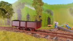 You do not think I sit about and do 3D drawings all day do you .. , no I assemble and paint them to ..  : ) I am very  satisfied with the ore wagon, the flat wagon need some work to get anywhere .. Was no more time left this weekend. I used only flat ....