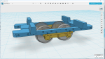 Royal Arsenal Railways outside London had a huge area with Ammunition factories, testing grounds etc. This is the common 2 axle wagon frame used on the bulk and ammo wagons.
Available in 09, 012 and 014 scale/gauge versions.