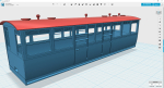 from the first book about RAR - Royal Arsenal Railways.. This is the later version with curved sides and 2 doors/side. Needs RAR bogies and buffers to complete. Suitable bogies exist in both 09, 012 and 014 scale/gauge versions.