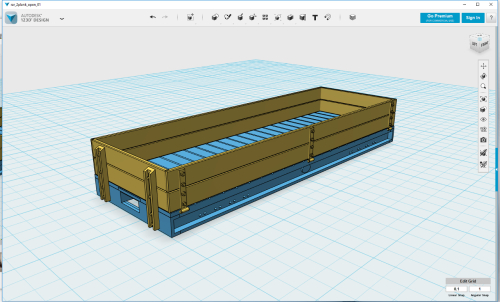3D model just before items joined 