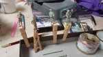 Painted another batch of figures today. Last picture shows how my layout looks now - at least in my mind ...