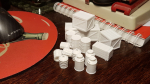After a weeks struggle with my new Dremel 3D printer I am starting to get the hang of it ... The printer has done his (or her..) part, it is me who have gone through all items on the 