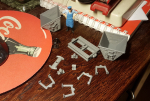Here is some experiments from last night. Second two last images shows what happens when the supports are to weak and loose grip with the board..  I am using the gray filament for all these tests cause I found out that both black and gray gives much more.