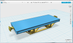 Track glue is drying and printer is busy, so I started with the Atlas wagons. The 0 scale drawing does not work to up-scale, to delicate to print in PLA for 1/35. Also wanted to do a few changes in the design, so this is a complete new drawing adapted ...
