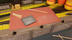 The solution to the mystery is quite puzzling.. The glue appeared transparent only now, but looking at first two photos below it is proven that it always been so.. (both are transparent, in the new mold and so on the ready-made roof tile sheet) The white.