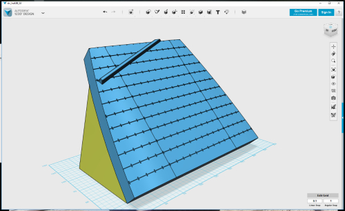 202b  -- second part placed to be printed, front