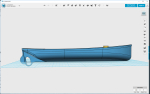 Since the printer is fully occupied with last Friday drawings, I started on the drawing for the steam launch this evening. Complete hull is done now, only the engine, machine gun and other smaller details left to draw  (and print, and paint, and ...).