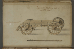 Möllerheim bullet wagon. The 3-pdr cannons did fire one bullet per minute, in fact faster then muskets from that time, so a lot bullets were needed. This model is made from estimated measures, only the length of the box is known. Above first picture is..