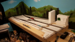 Had some progress this evening with cutting foam to my new inglenook layout. As you maybe see the plan has evolved a bit. Now it contains 3 Y-switches and the water is more of a waterfront then quay and a small creek is added on the right side.