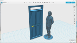 Did draw and print this door this evening. Didn´t get so well, need to clean the nozzle and print again.