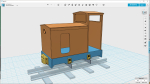 Today I did draw up CAD for the Alan Keef K12 loco. Drawing from last UK Review magazine. The chassis I found, PIKO 52059 fits like a glove!  It costed 1219 SEK (about 110 euro) which I found quite Ok for a motor chassis which crawls ....