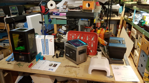 103000  -- An old lathe and drill press got to leave room for a resin printer