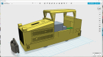 By request from a customer, A german mine loco made my Fritz Rensmann GmbH in Dortmund. CAD from original maker drawings. Width inside is 23.7mm except for the short piece in the cab floor side there the free width is 21.4mm. Most H0 scale 2-axle diesels