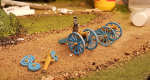 Inbetween test prints I kept myself busy with the howitzer guns. I managed to use the wheels after all. I did sand down both the little nod on the carriers and on the backside of the wheels. They sit a bit close now, but not that much. In the background i