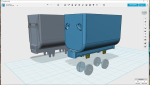 Here is the BND30 tubs I uploaded to shapeways about two years ago. This is a complete new drawing adapted for 09 scale I made yesterday cause I got problems adapting the old one to to 9mm gauge. Just finished printing......