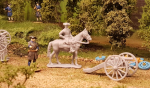 The king on horse.