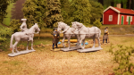 Printed these drought horses this weekend. They got a bit big for there scale, but good for paint practices anyway. Will correct scale and print again next time. Again design from DigitalSculpt, I am just a happy partner in this case ..