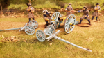Loose Swedish limber from 1751, for the howitzer.  Available in 28mm, 40mm and 54mm scales.