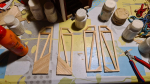 Doors well on the way. Last pictures shows how they fit in the shed. These coffee stirrers I have had for years. I was able to order 3-4 boxes full of them through my local foodstore. That is a life supply I guess, only opened first so far and not even ha