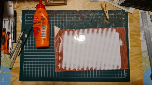 first layer added to the mold 