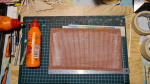 Second layer put on and dried (almost).. In my usual impatient manner I did peal it off a bit to early, but it worked just fine. At start it is a very soft and smooth material, but quickly gets harder and harder if you do not apply it where you want it...