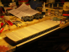 Pict2912 -- frame painted and plates for the posts are glued on.