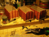 4651 -- almost done, started the tedious work of cutting of brass nails as wagon bolts for the posts