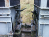 Pict8852 -- Ore wagon, closeup on couplers on two not braked wagons.