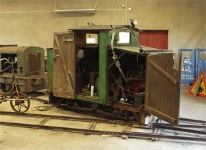 the famous Hartelius locomotive, a petrol electric