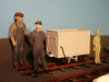 Pict2707 -- Ready for colour and weathering. Which is correct figure for this scale? Actually, the unpainted one is...