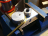 Pict8440 -- The fixture in work bending brass ´U´-channel.