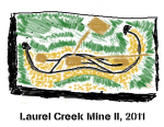 Laurel Creek Mine, first sketches.